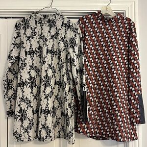 2 Tyler Boe Tunic Tops Long Sleeve Sz S